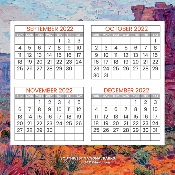 2023 Wall Calendar Southwest National Parks